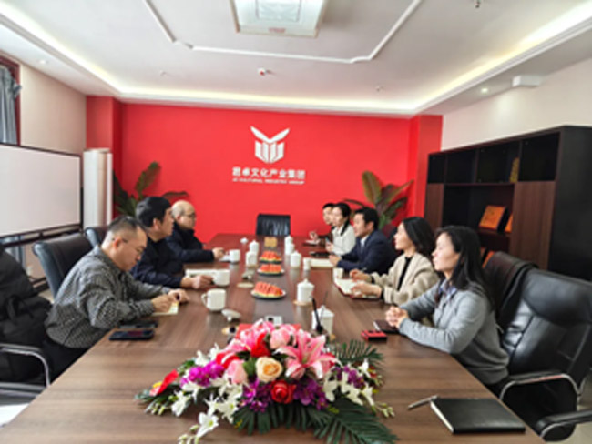 邯鄲市商務(wù)局毛俊明等領(lǐng)導(dǎo)蒞臨君卓展覽裝飾（邯鄲公司）調(diào)研指導(dǎo)工作